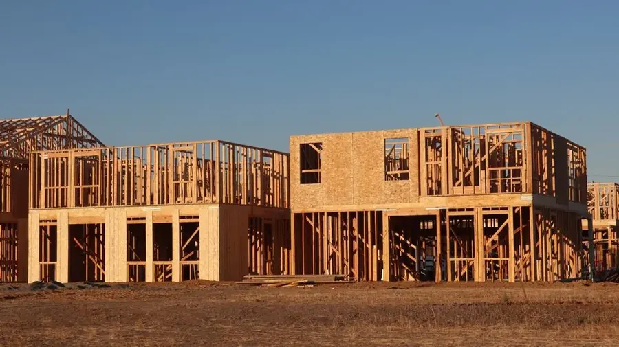 New construction in Fairfax County Virginia showing structural components vulnerable to water damage